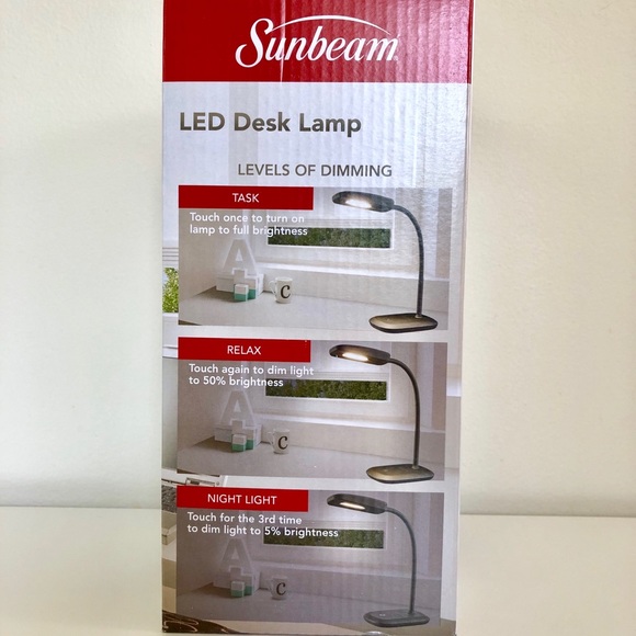 Sunbeam Accents Sunbeam Black Led Flexible Desk Lamp Touch Light